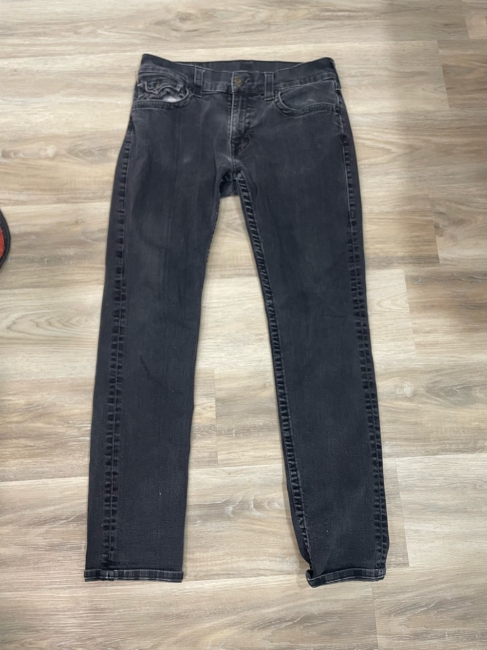 True Religion Men's Skinny Black Jeans